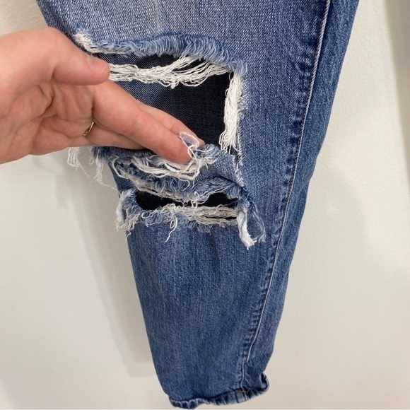 Kancan Buckle 27/7‎ Ultra High Rise Cuffed Mom Jeans Distressed - Picture 6 of 13